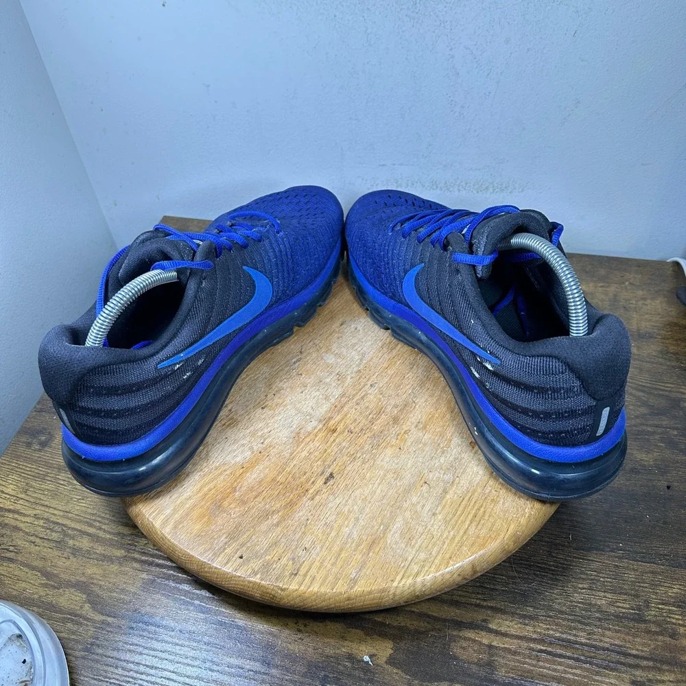 Nike Air Max 2017 Mens Running Shoes Black Deep Royal Blue 849559-401